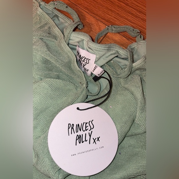 Princess Polly Mint Green Off-Shoulder Mini Dress - Picture 5 of 6